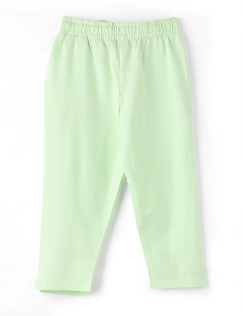 Girls Cotton Capri Pants | Green | 7-14Y
