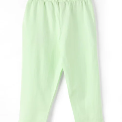 Girls Cotton Capri Pants | Green | 7-14Y