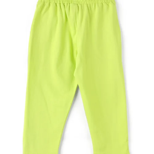 Girls Cotton Capri Pants | Lime Green | 7-14Y
