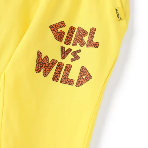 Girls Cotton Capri Pants | Yellow | 7-14Y