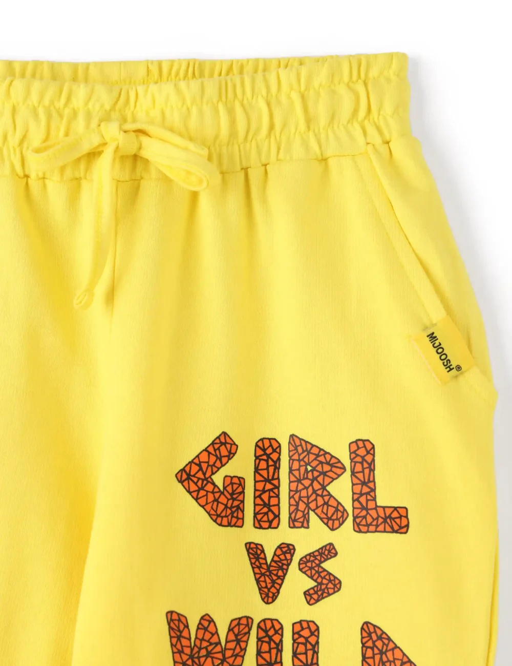 Girls Cotton Capri Pants | Yellow | 7-14Y