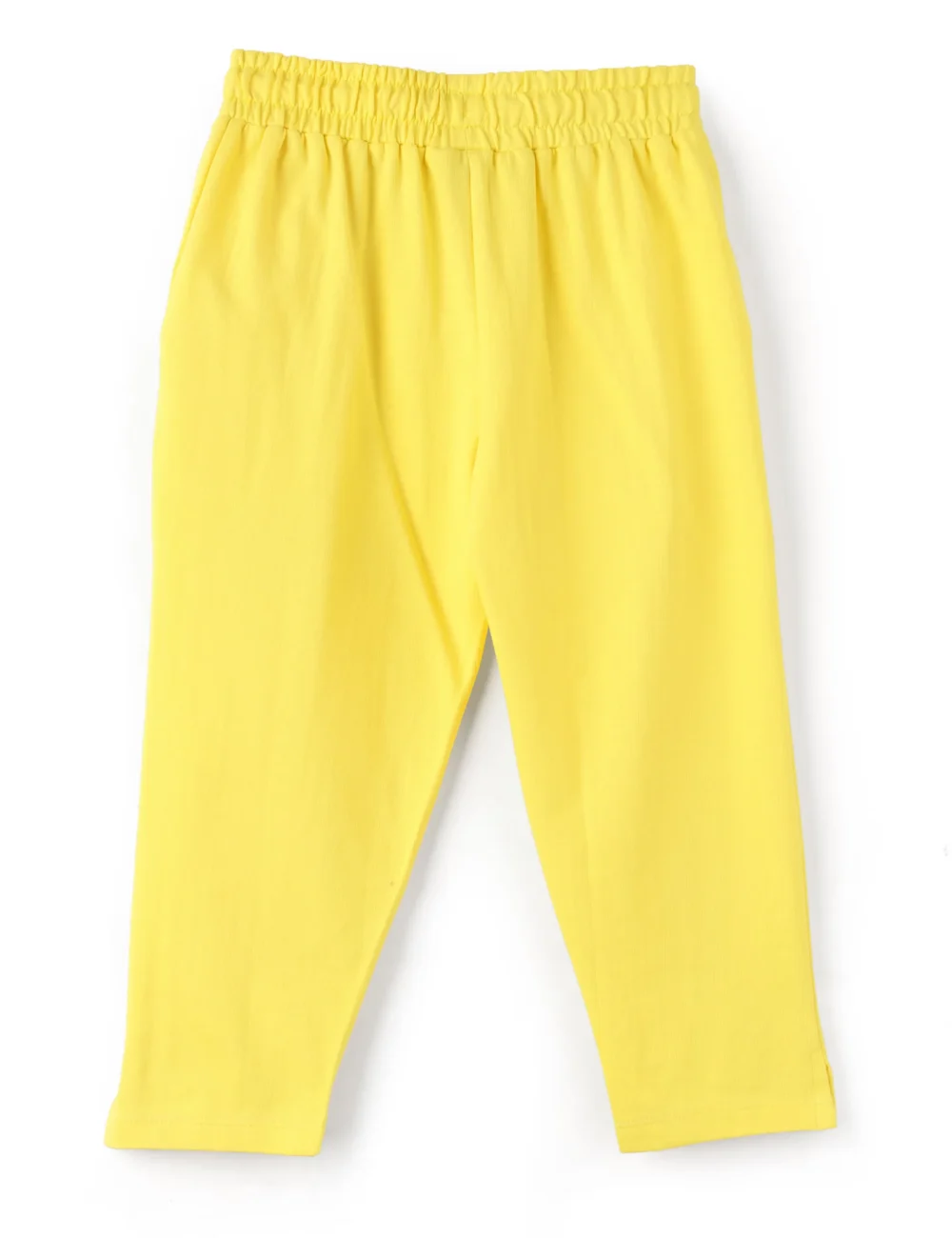Girls Cotton Capri Pants | Yellow | 7-14Y