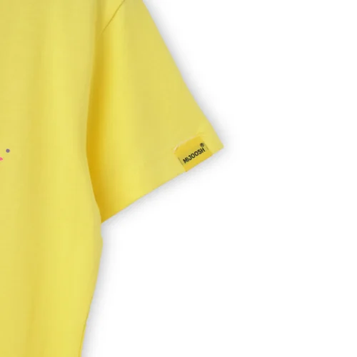 Girls Cotton T-Shirt | Beauty Queen | Blazing Yellow | 7-14Y