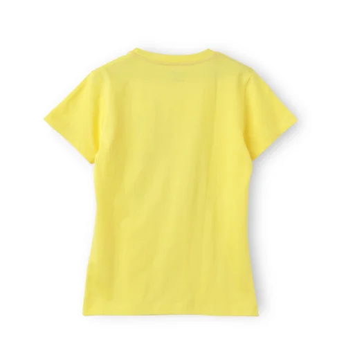 Girls Cotton T-Shirt | Beauty Queen | Blazing Yellow | 7-14Y