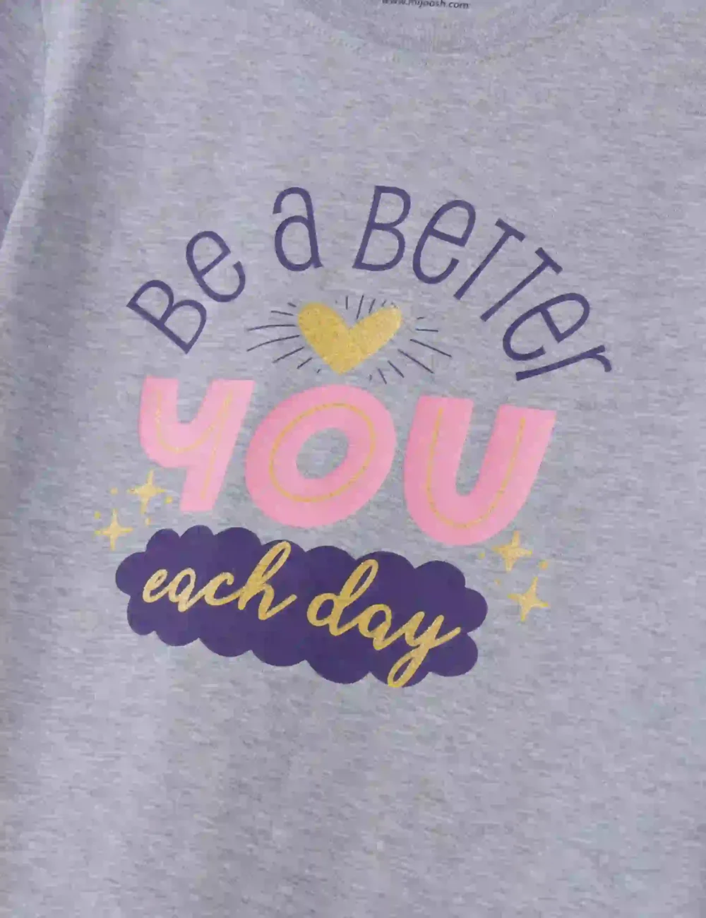Girls Cotton T-Shirt | Be a Better | Grey Heather | 7-14Y