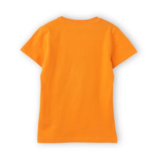 Girls Cotton T-Shirt | Queen of Selfie | Vibrant Orange | 7-14Y