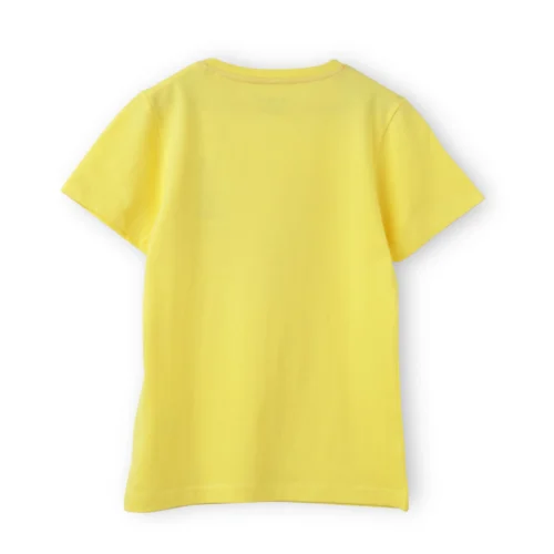 Girls Cotton T-Shirt | Cute Crazy | Blazing Yellow | 7-14Y