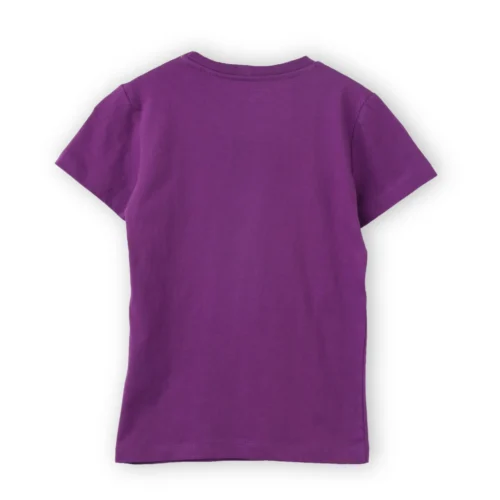 Girls Cotton T-Shirt | Paradise Beach | Violet Grape | 7-14Y