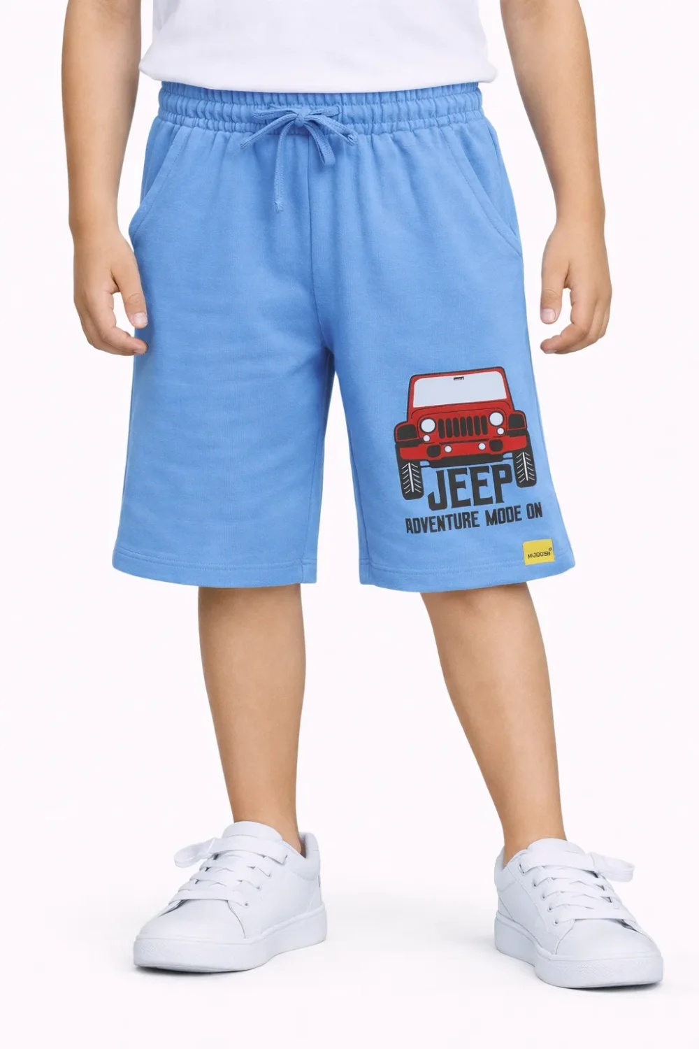 Boys Cotton Shorts | Adventure Jeep | All Aboard Blue | 7-14Y