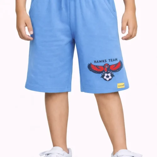 Boys Cotton Shorts | Hawks Eagle | All Aboard Blue | 7-14Y